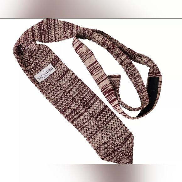 VALENTINO Boutique Knit Tie High Designer Men's Gift for Husband Man Boyfriend - Picture 6 of 7